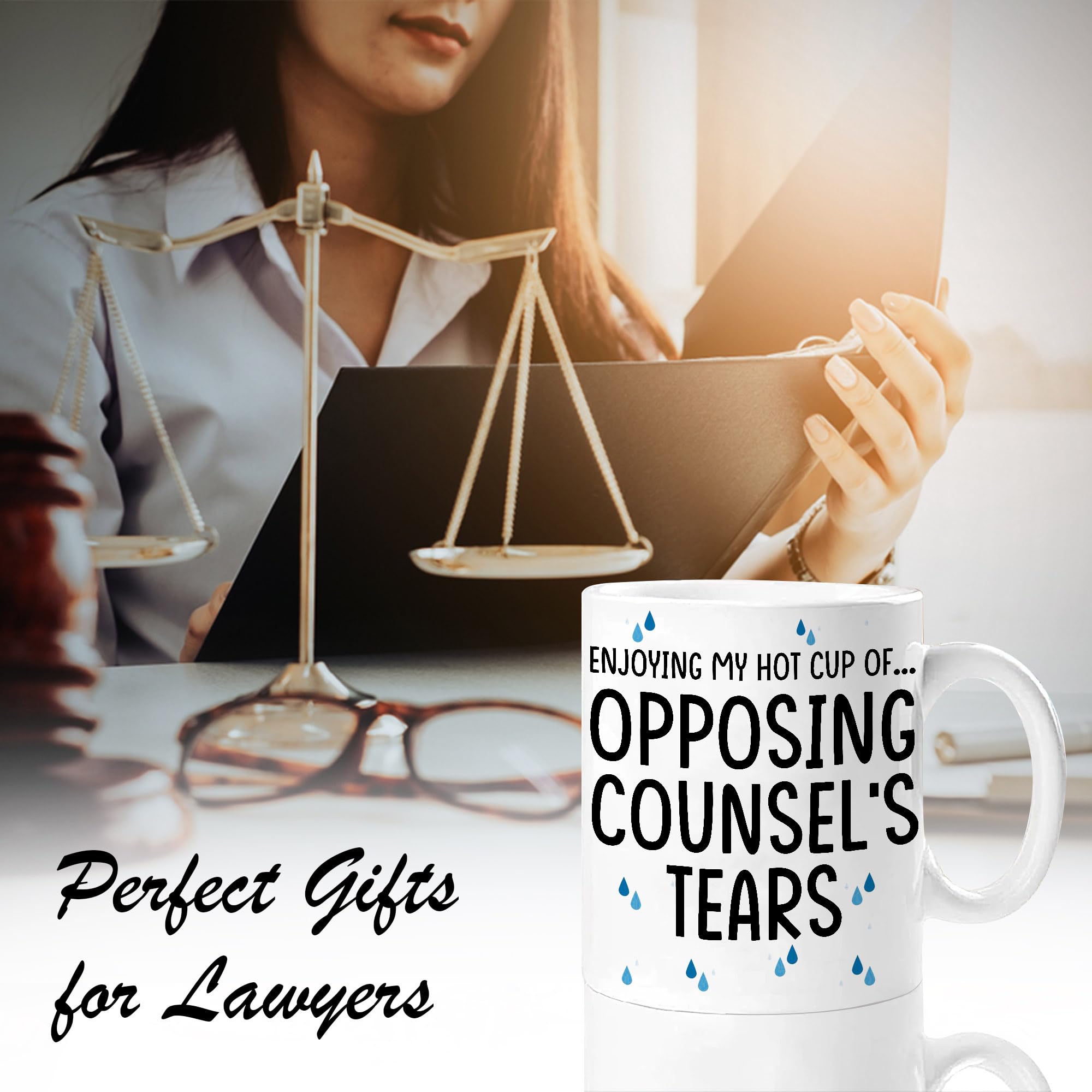 Tasse Humoristique D'avocat Avec Inscription « Enjoying My Hot Cup