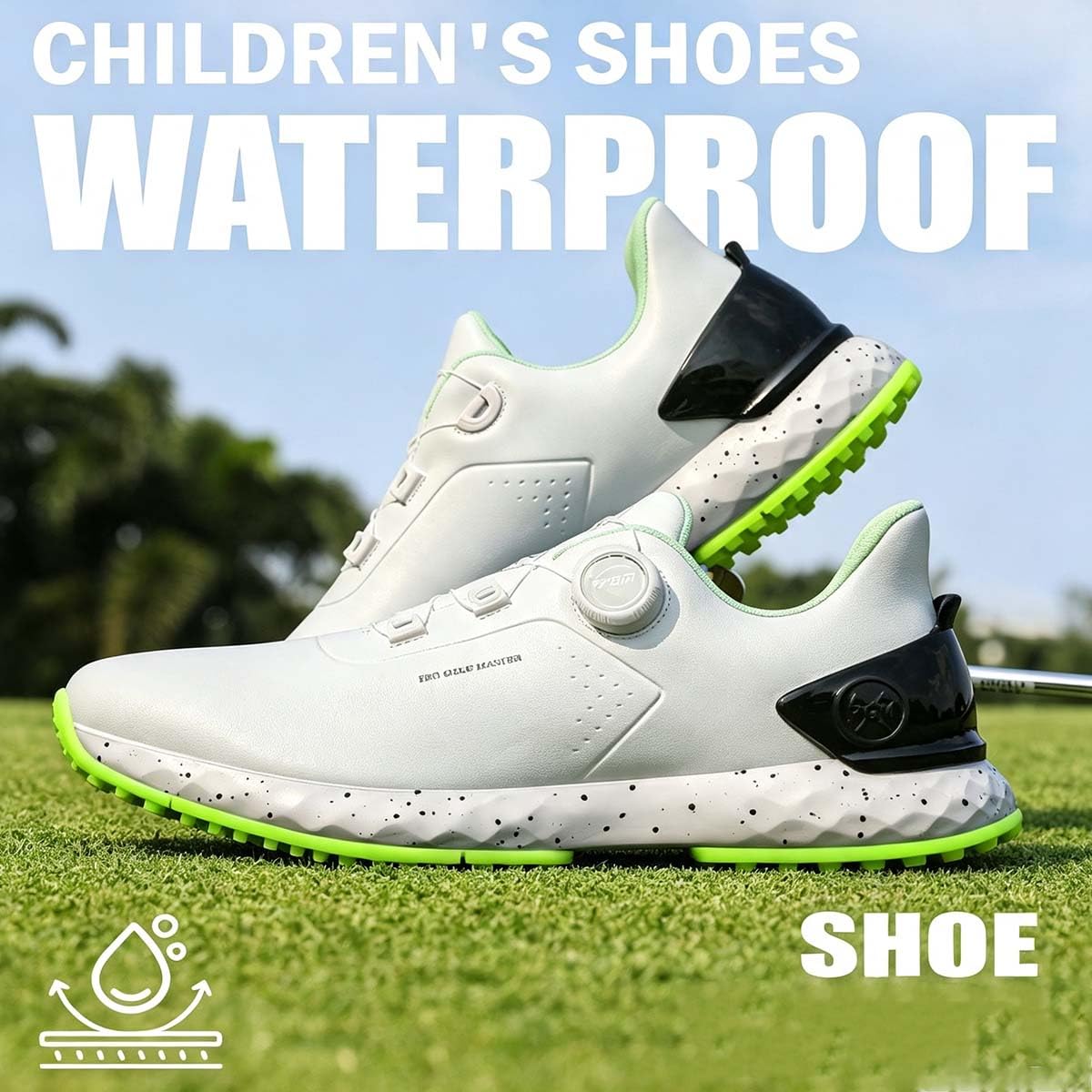 Zapatos de Golf sin Clavos para Hombre Impermeables