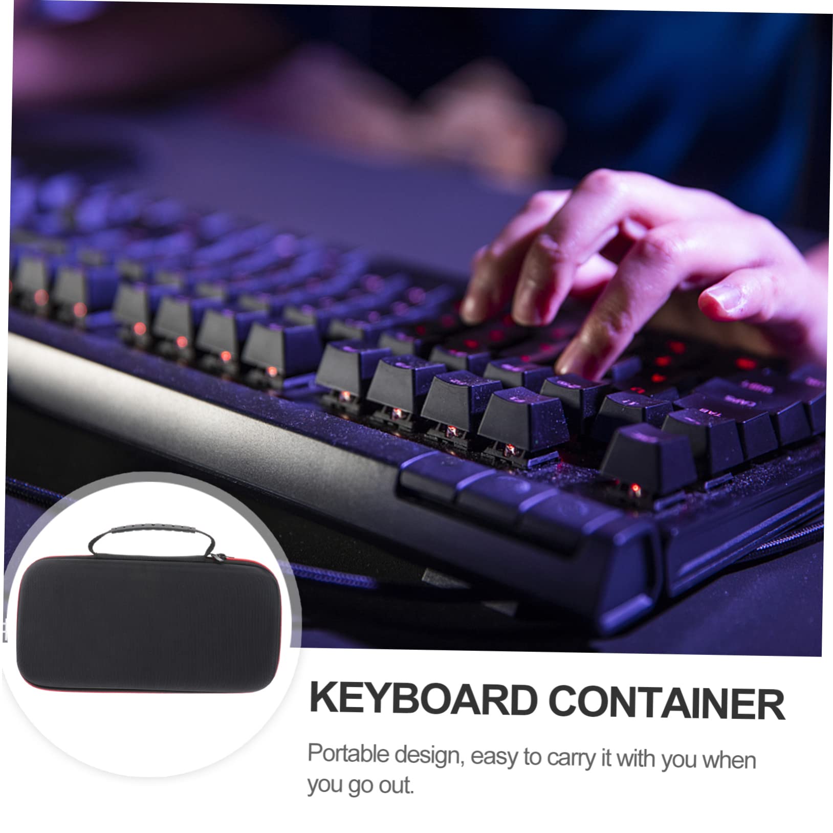 BESTonZON Teclado Bolsa De Almacenamiento Teclado Bolsa Cubierta Del Teclado Teclado Contenedor Teclado Bolsa Teclado Caso Titular Del Teclado Teclado Bolso Organizador De Teclado Protector