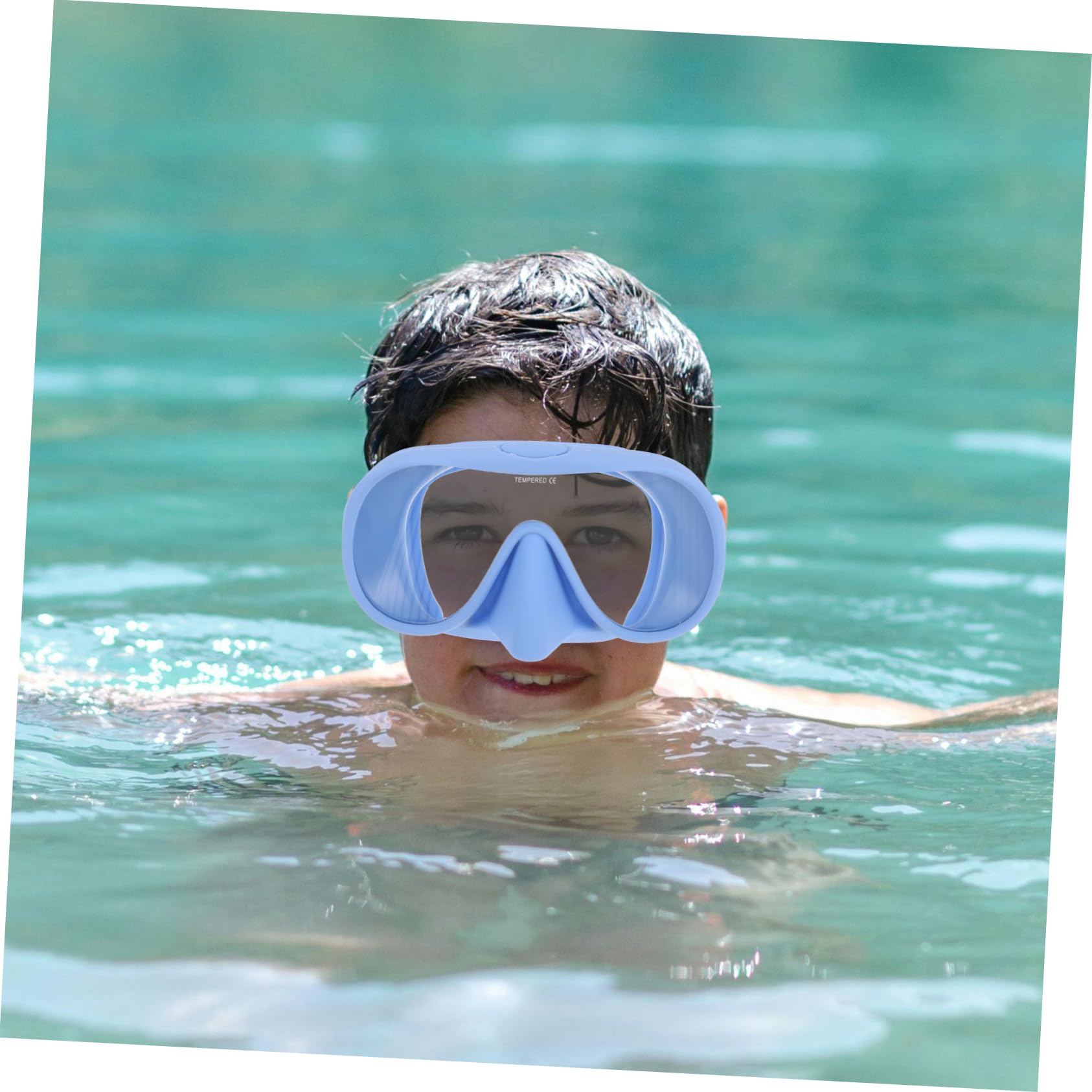 Yardwe Máscara de Snorkel de Cara Completa para Adultos, Silicona y Vidrio