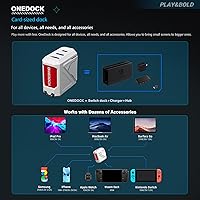 Vista 6 de G-case Family Kit(Upgraded) for Nintendo Switch & OLED, Accessories Bundle with Protective Grip Case, Switch Dock Charger, BT 5.0 Controller