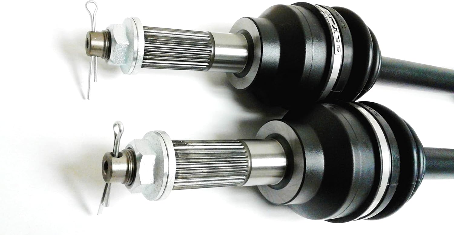Precision Rear CV Axles for Kawasaki 59266-0049 59266-0050, Mule PRO, Left & Right, Quality Tested, Heat-Treated, 4140 Chromoly Steel, Exact Fit, ATVPC