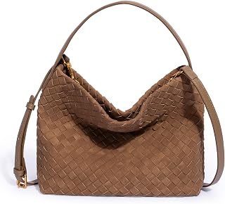 Woven Tote Bag for Women Designer Shoulder Handbag Leather Top Handle Hobo Purses