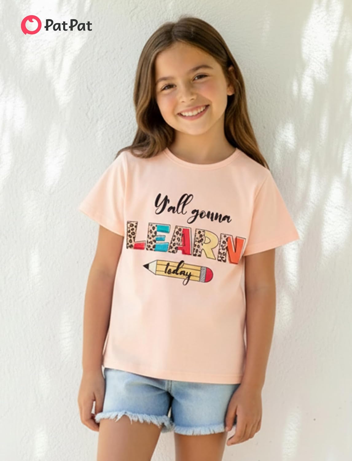 PATPAT Girls Crewneck Short Sleeve Graphic Tees Animal Print Shirts Cute Summer Outfits 5-12 Years - Image 5