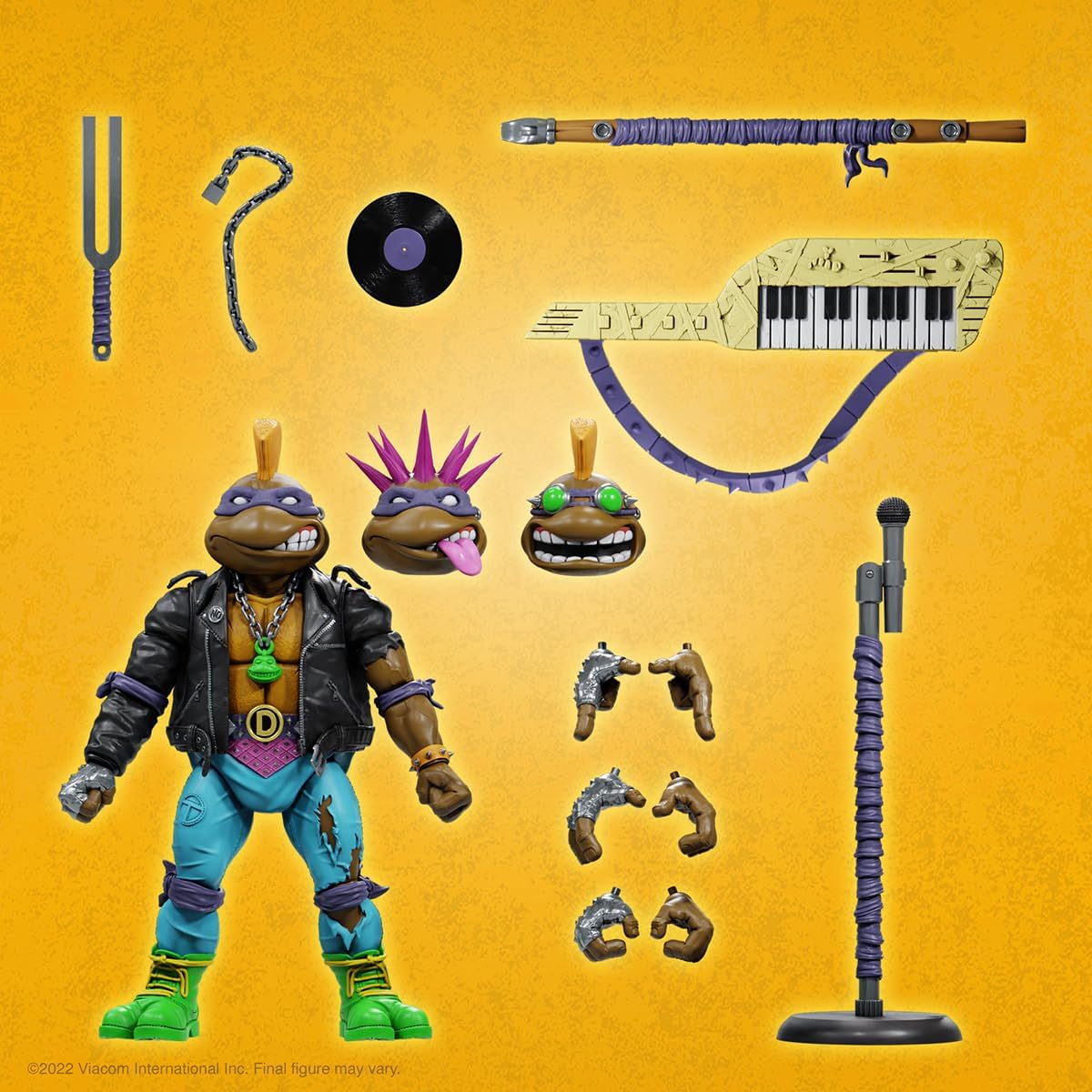 Super7 Teenage Mutant Ninja Turtles ULTIMATES! Wave 07 - Punk Rock Donatello Action Figure - Image 6