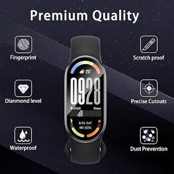[4 Pack Screen Protector for Xiaomi Smart Band 10 9H Tempered Glass,3D Curved Full Coverage, Scratch Resistant,Easy Installation,9H Hardness