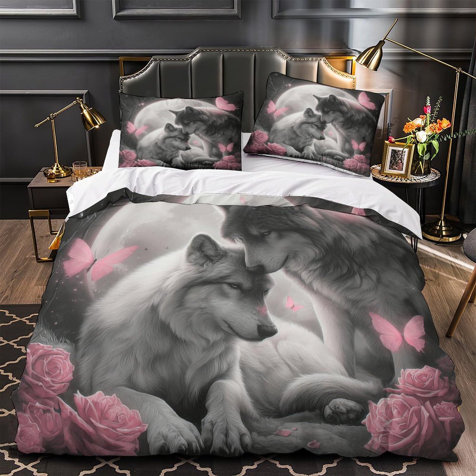 Housse de couette 260x220cm parure de lit ado adulte pour ambiance chambre cocooning
