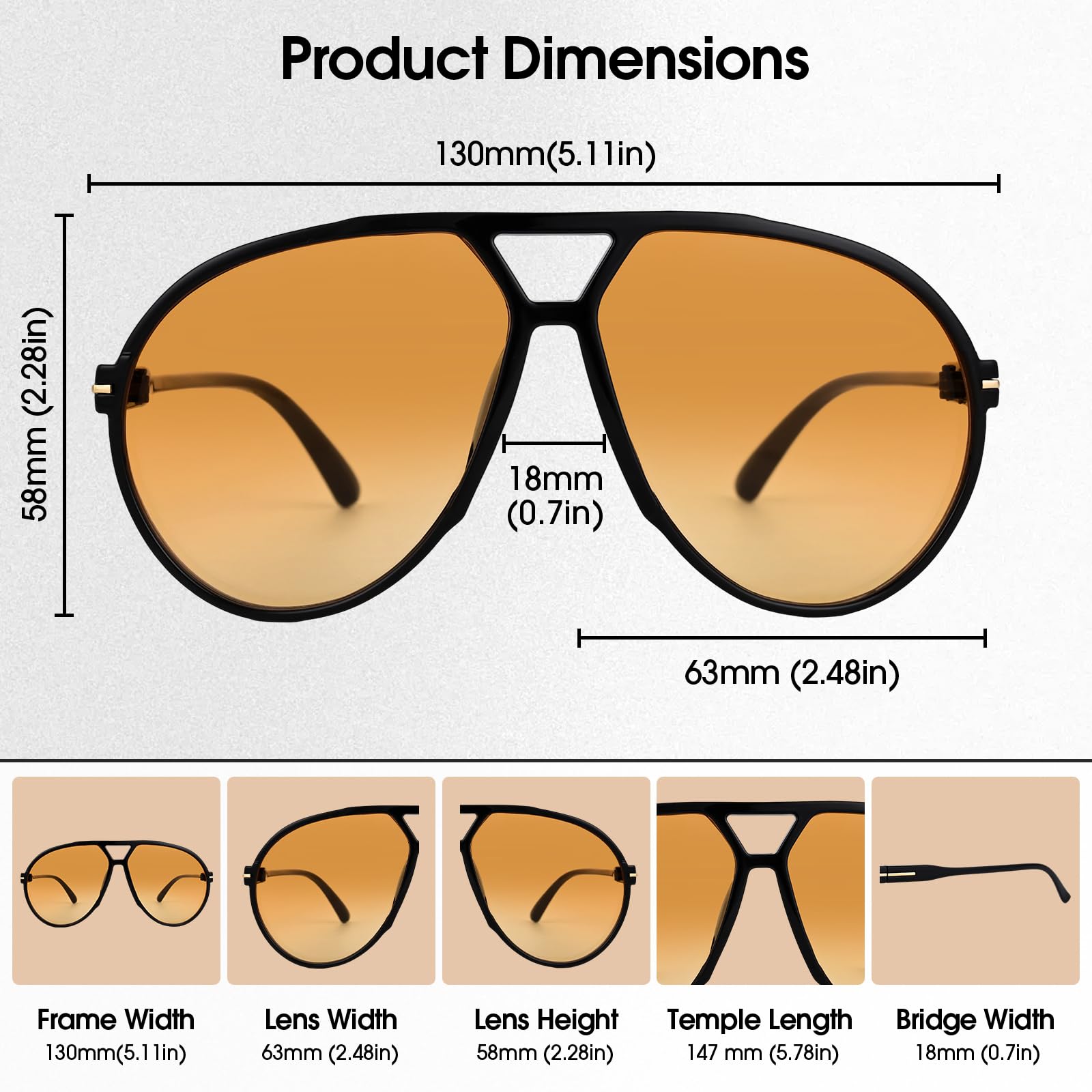 4 lentes de sol estilo aviador retro de gran tamaño para mujeres y hombres, a la moda, sin enredos, lentes de sol de aviador de los años 70