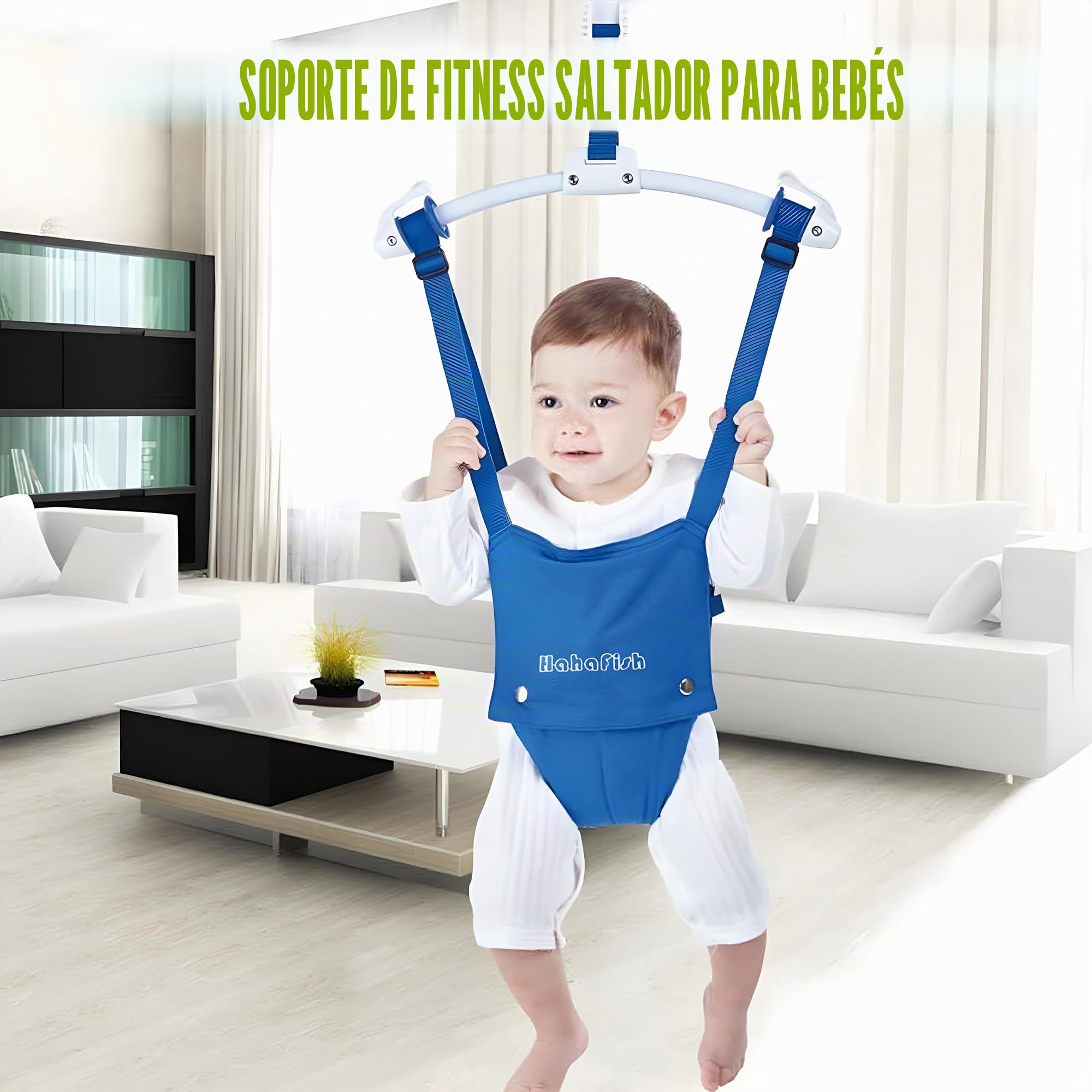 Juego de jerséis y mecedoras para puerta de bebé con abrazadera de puerta, correa ajustable para niños de 6 a 24 meses, certificado CPC y CE