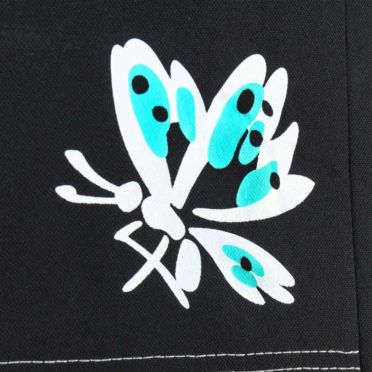 CAR-GRAND Pretty Butterfly Universal Fit High Back Full Set Car Seat Covers,Airbag Compatible,Zipper Design,Fit for suvs,sedans,Vans,Cars(Black with Mint)