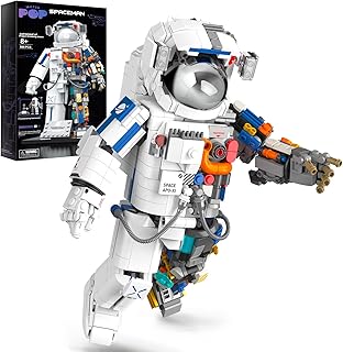 Space Exploration Astronaut Toys Building Kit, STEM Educational DIY Spaceman Playset Building Toys for Adults and Kids 12+, Best Collectible Toys Gifts for Boys Girls (900 Pieces)