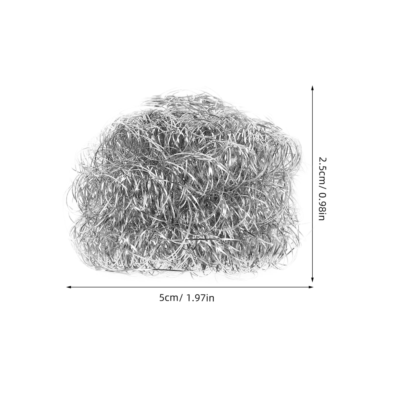 Unomor 4pcs Steel Wool Scrubbers Stainless Steel Scourers Kitchen Spiral Scrubbers Dish Cleaning Reusable Sponge