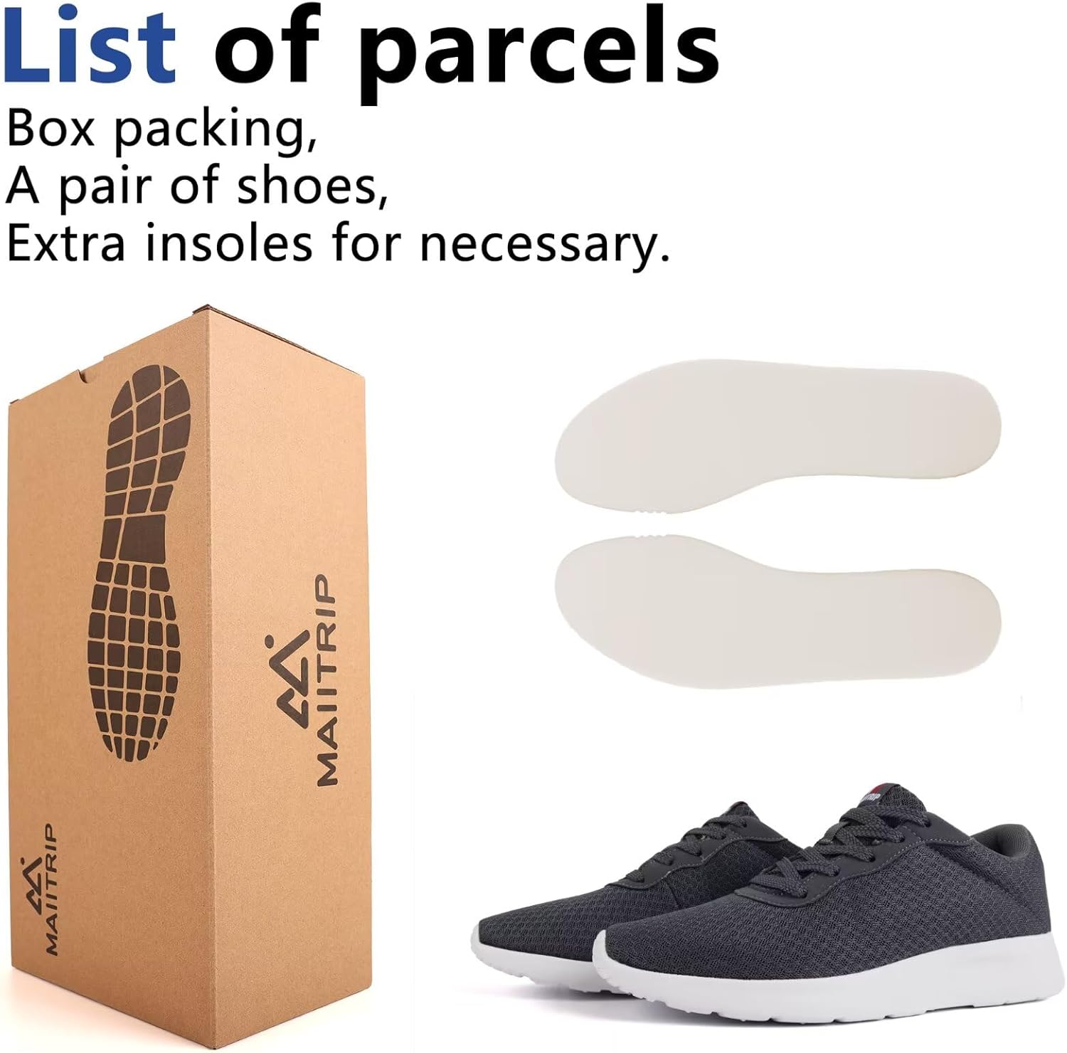 MAIITRIP Mens Walking Shoes,Ultra Lightweight Breathable Tennis Running Shoes Mesh Non-Slip Casual Comfortable Fashion Sneakers Work Gym Workout Athletic Sport Cuhioning Trainers - Image 6