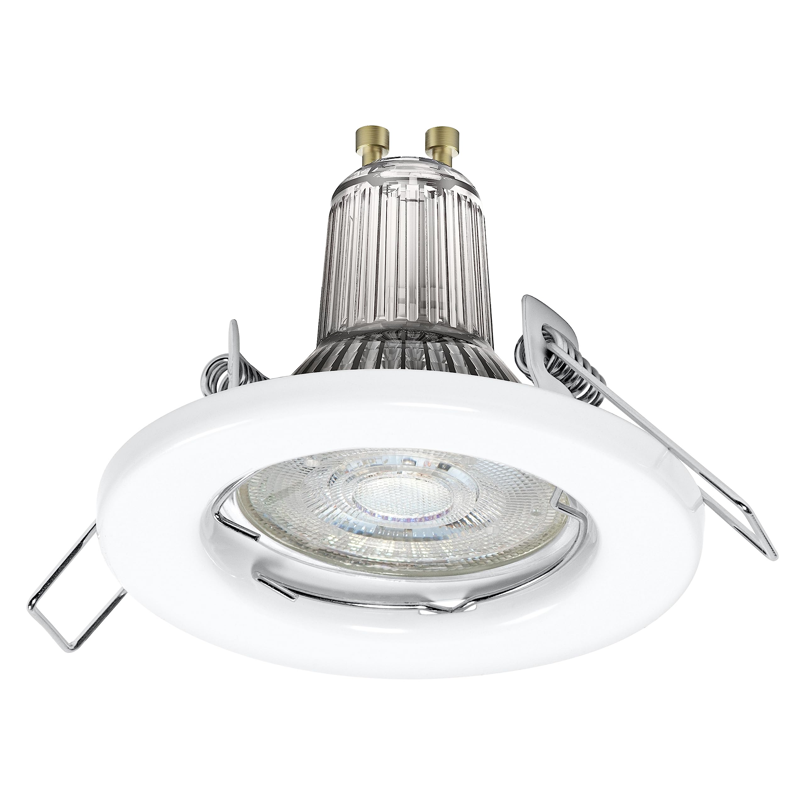 LEDVANCE Subsiders de Spot en un paquete 5, incluidas 5X lámparas de GU10 (5X 2.6W), blanco, carcasa metálica, protección IP20