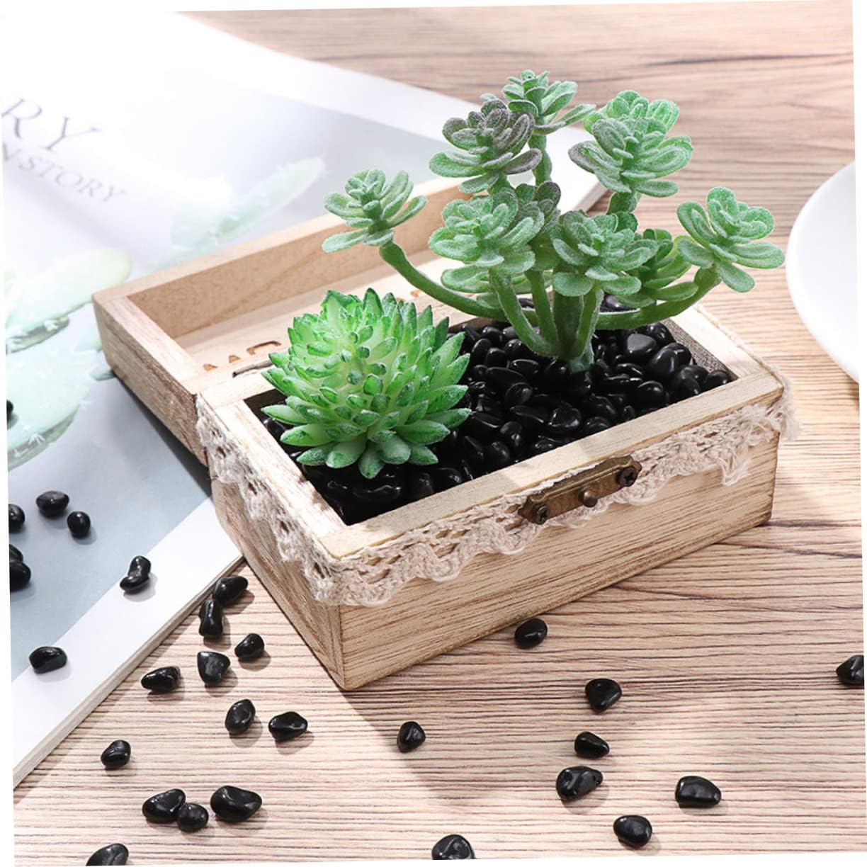 HANABASS 1bag Aquarium Gravel Polished Decorative Rocks for Fish Tank Landscaping Safe for Freshwater Environments for Aquatic Decor and Plant Arrangements