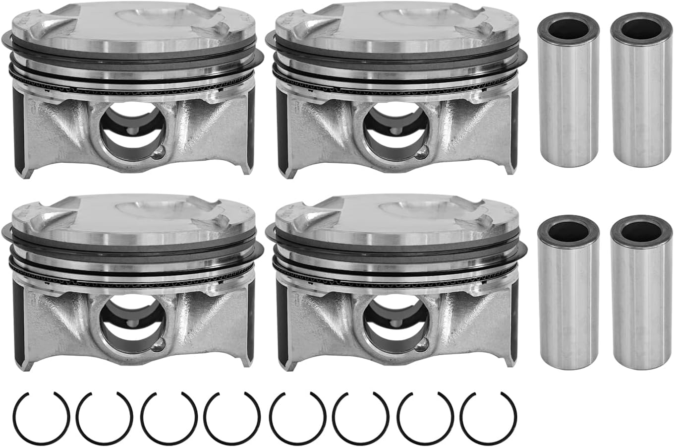 STD Engine Piston Ring Set with Pistons and Pins Fits for 2015-2018 Ford Edge Escape Fusion Lincoln MKC MKZ