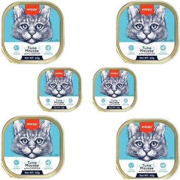 Wanpy Ton ve Morina Bal kl  Ya  Pate Kedi Mamasi, 40 Gr, 6 Adet, Y ksek Nem  eri i