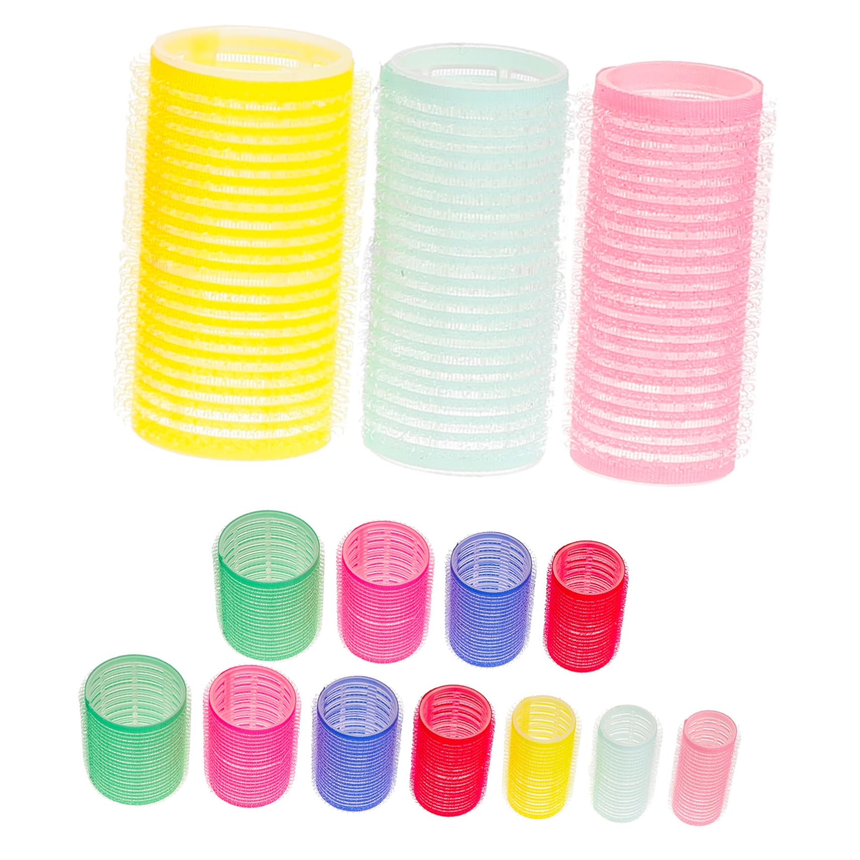PartyKindom 14pcs Hair Curling Device Hair Rollers Curlers Small Hair Curler Small Rollers Self Grip Hair Roller Hair Roller Kit Hair Curling Roller Curling Rollers Resin Random Color