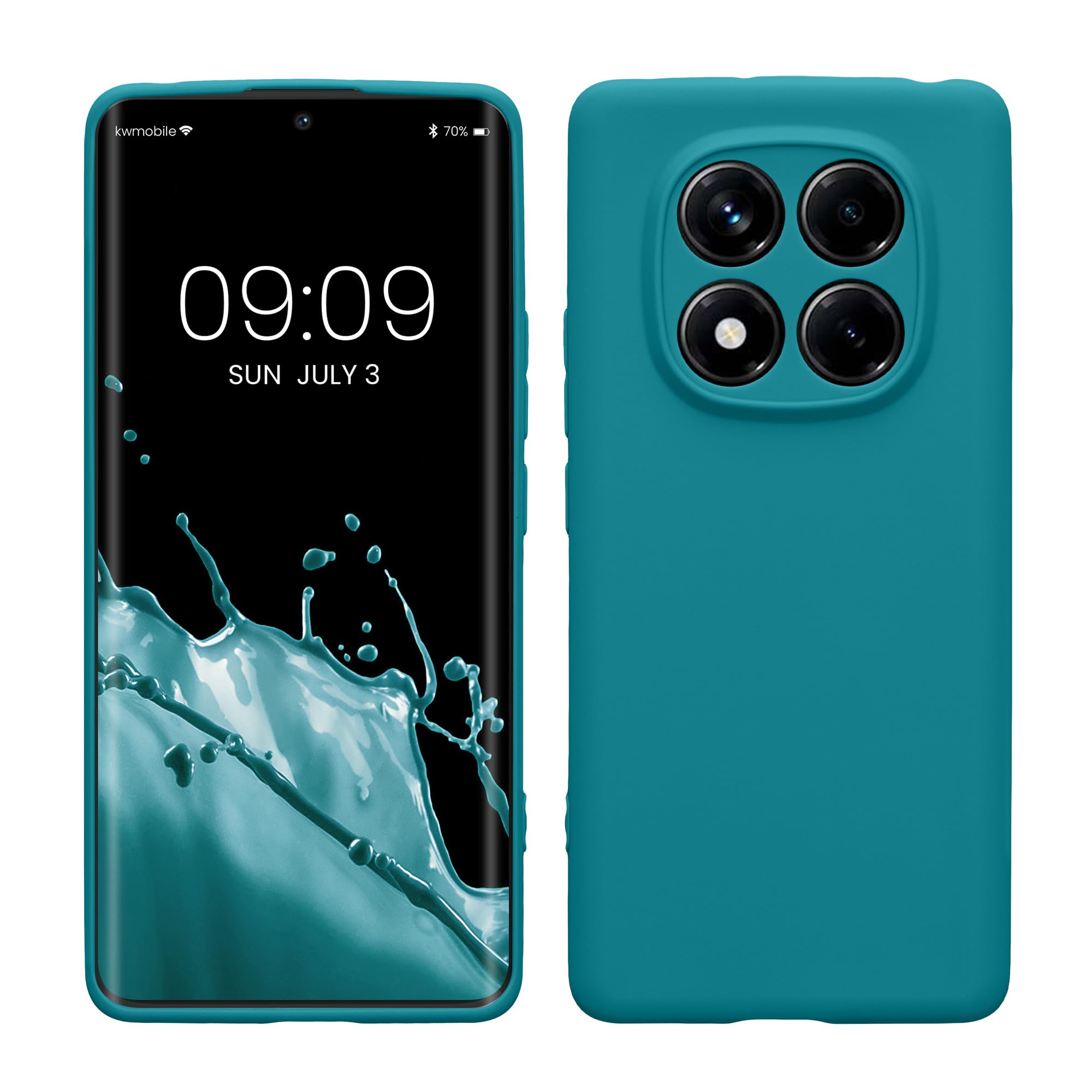 kwmobile Carcasa Compatible con Xiaomi Redmi Note 14 Pro 5G / Poco X7 Funda - Funda Ultrafina de TPU con Bordes elevados - Lavanda Metalizado — view 397