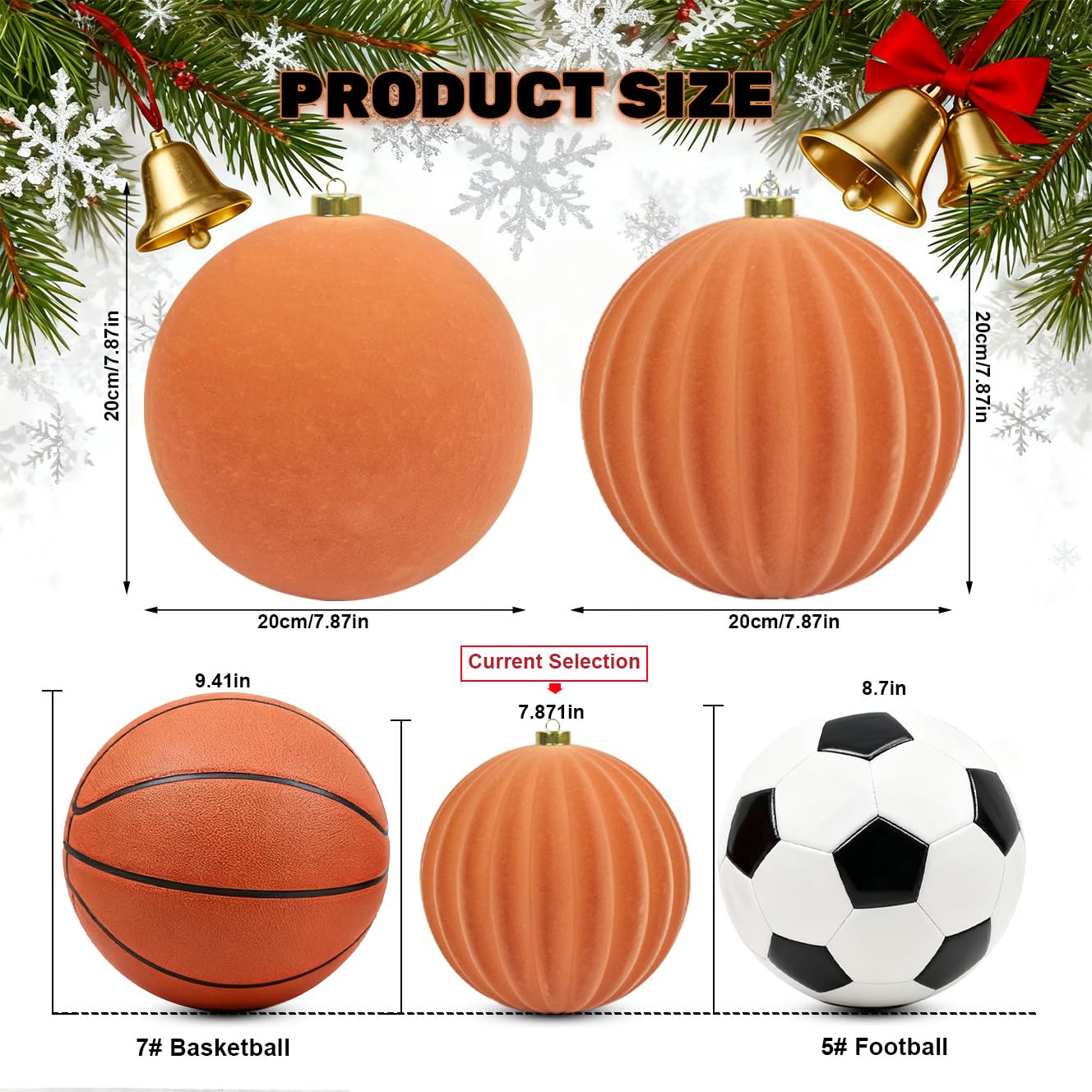 LANGXUN Lot de 2 boules de Noël en velours incassables à suspendre pour sapin de Noël, fête de mariage, décoration d'intérieur (or rose)