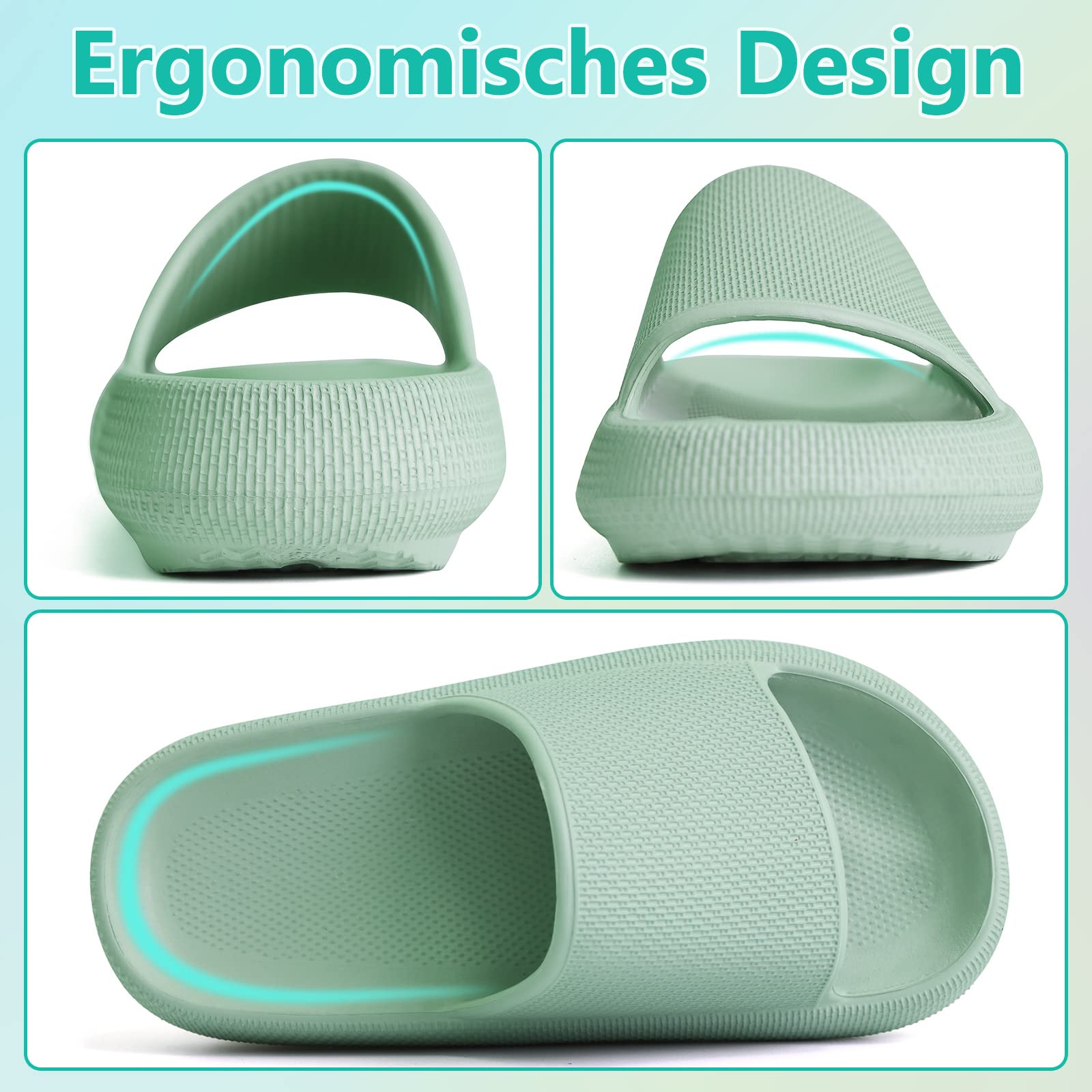 Unisex Kinder Badelatschen Jungen Mädchen Badeschlappen Cozy Slides Wolken Schlappen Original Eva Weiche Dicke Sohle rutschfeste Schwimmbad Strand Badeschuhe 29-37 EU
