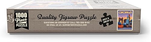 Miniatura 7 de Cincinnati, OH Riverfront, póster vintage, rompecabezas de 1000 piezas prémium para adultos