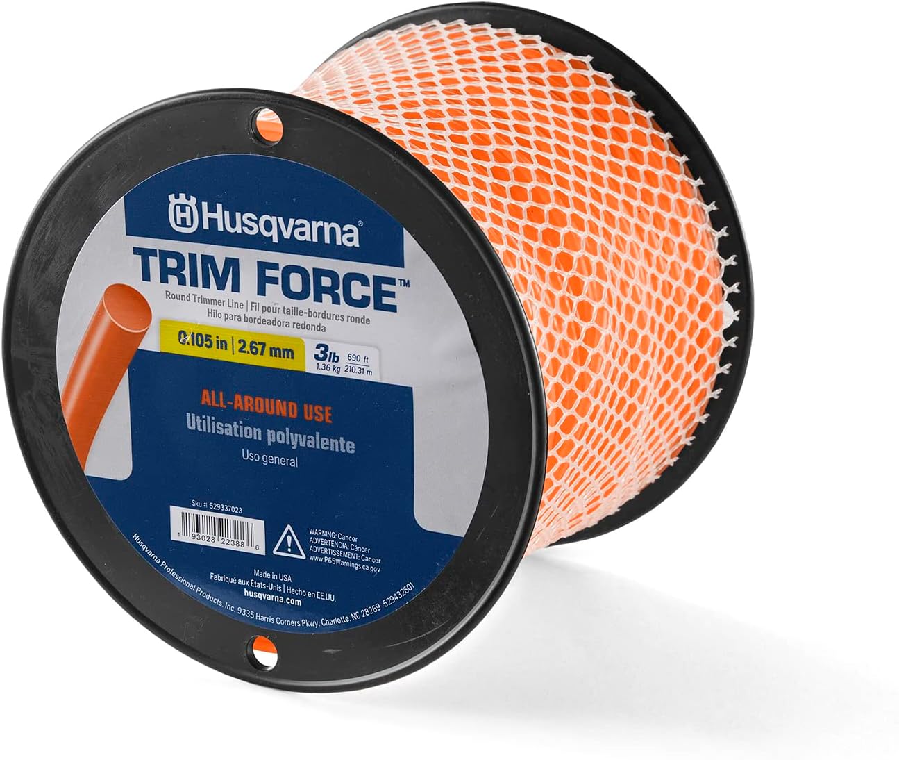 Husqvarna Titanium XPro Trimmer Line - 0,08 Pollici.Dia. X 800 Ft.L, 3 Lb Bobina - Foto 4