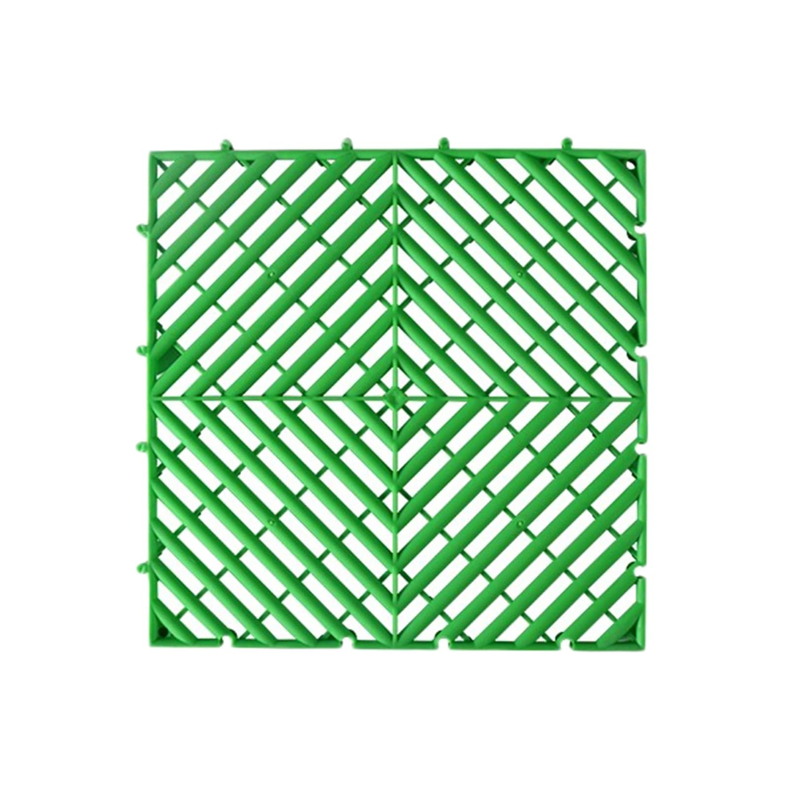 Losas de pavimento encajables, Baldosas Entrelazadas Modulares, Paquete Multicolor De 40x40x3cm, 4 A 20 Piezas for Drenaje(Green,20pieces)