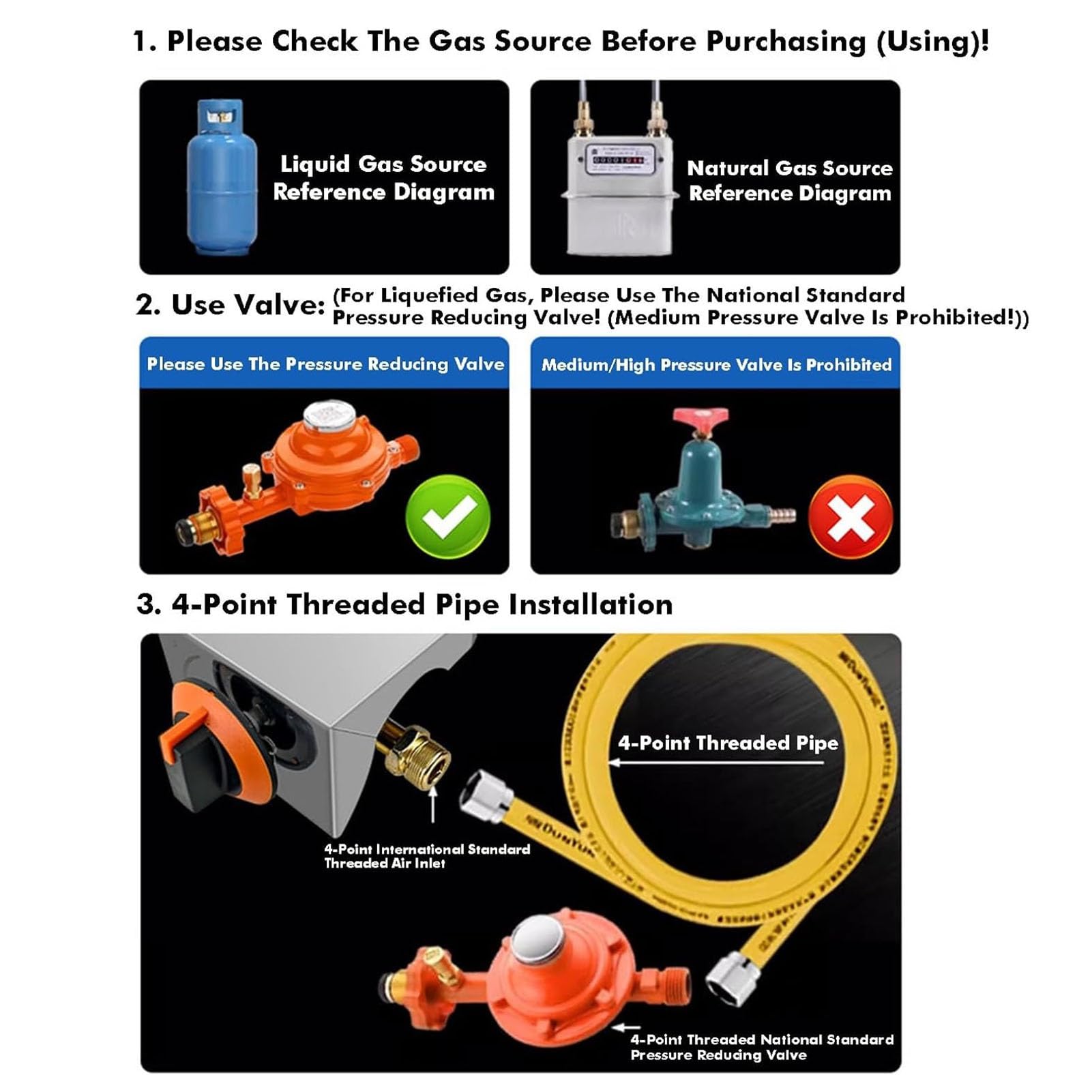 Stufa A Gas Per Interni Da 10 KW, Fornello A Gas A Un Bruciatore, Con Griglia In Ghisa E Protezione Anti-spegnimento, Piano Cottura Ad Alta Efficienza(Lpg,54x29x13.5cm)