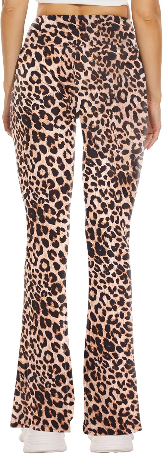 Sundwudu Black Flare Yoga Pants for Women - Soft High Waist Bootcut Leggings Tall & Long Bootleg Pants for Women - Image 3