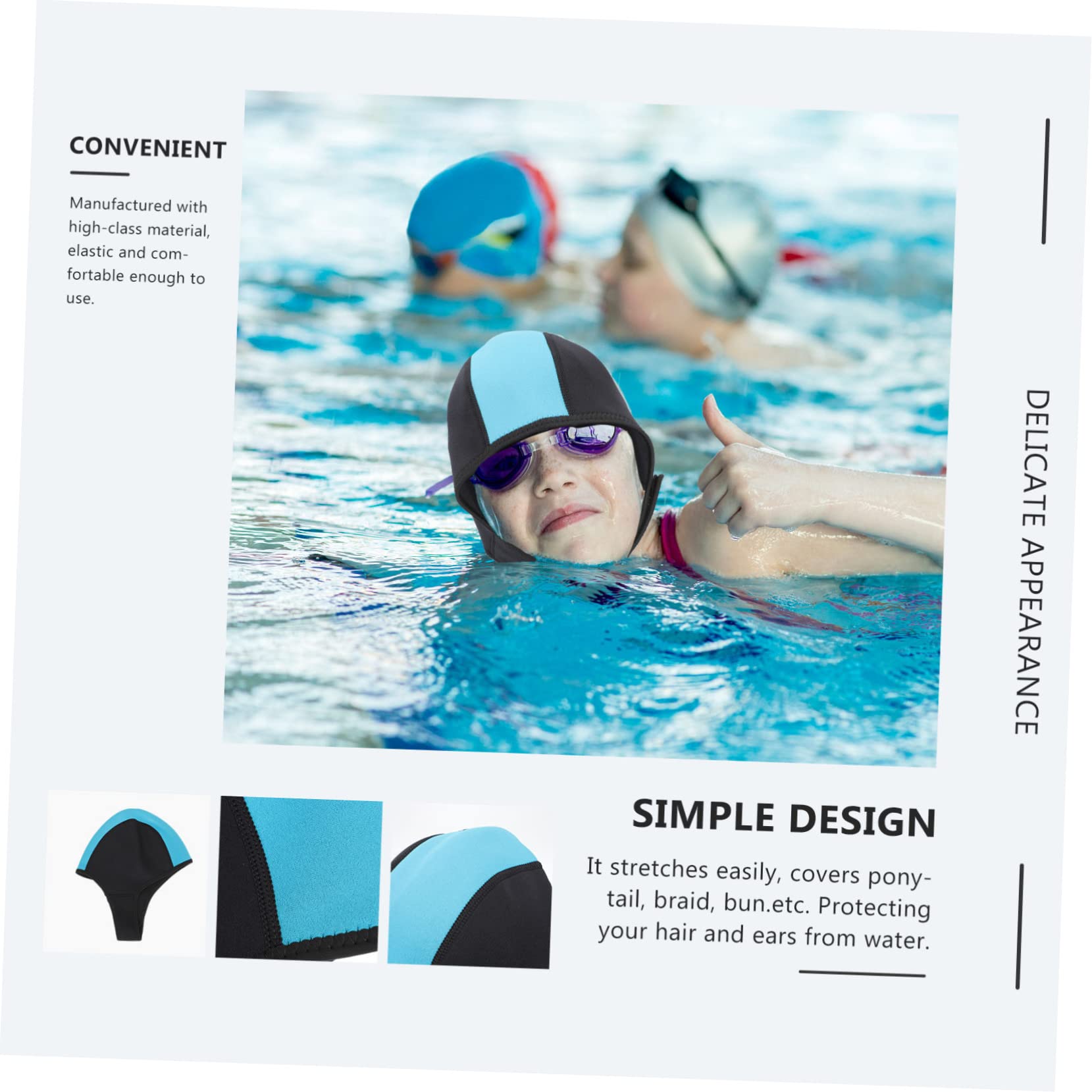 5 Uds Capucha De Buceo Elástica Gorro De Natación para Adultos Gorro De Natación para Rafting Gorros De Baño Gorro De Baño Traje De Neopreno Capucha De Buceo Cubierta De Capucha