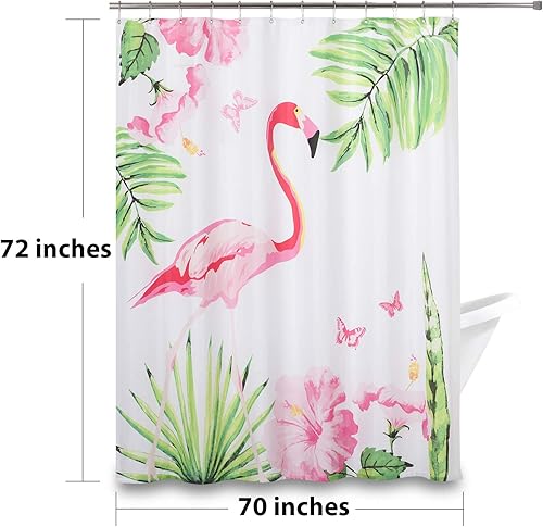 Miniatura 8 de Beda Home - Cortina de ducha con temática oceánica, enorme ola en verano, con estampado digital, 70 pulgadas de ancho x 72 pulgadas de largo, tela