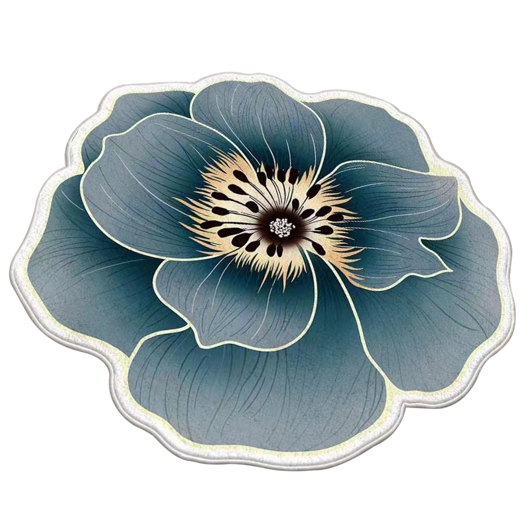 Tapis floral en forme de fleur pour une décoration de chambre douce et chaleureuse