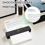HPRT Thermal Printer Paper 8.5 x 11 Inch US Letter,Advanced Printing Paper Compatible with HPRT/iDPRT/PRT Portable Printer MT620/MT610/MT800,Continuous Folding,200 Sheets