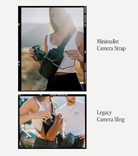 Miniatura 9 de Evergreen Correa delgada de piel auténtica para cámara