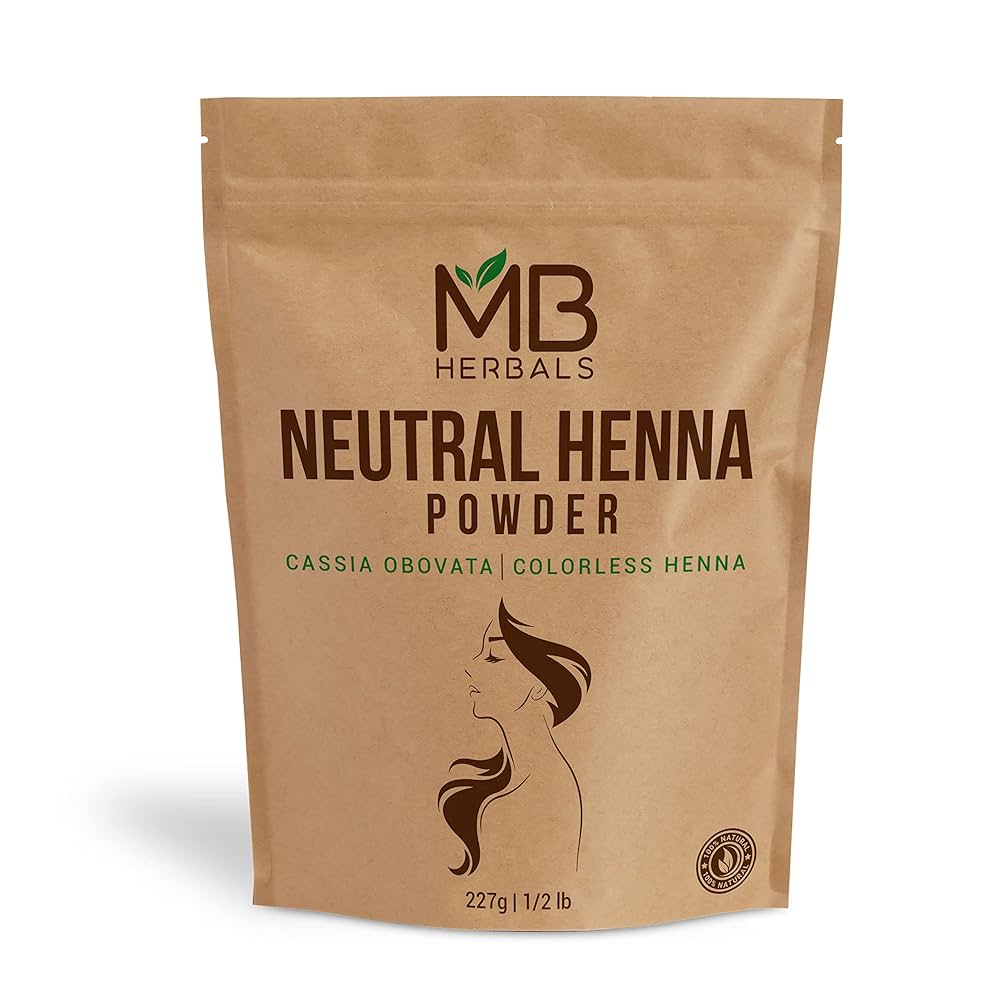 Amazon.com : MB Herbals Neutral Henna Powder 227g | Half