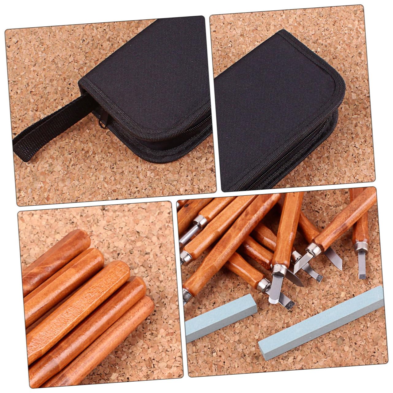 Set Scalpelli da Intaglio Legno per Principianti 14 Pezzi R207a