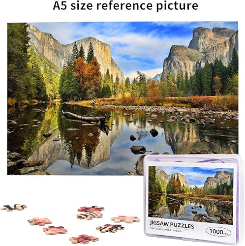 Miniatura 5 de El Capitan y Merced River in the Autumn Rompecabezas de 1000 piezas para adultos, rompecabezas de suelo, juegos educativos divertidos o juguetes