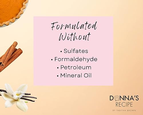 Miniatura 6 de Donna's Recipe by Tabitha Brown Acondicionador sin enjuague extra cremoso de pastel de batata (sistema LOC)