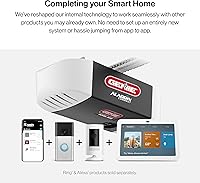 Vista 2 de Genie Chain Glide Connect Essentials - Abridor inteligente de puerta de garaje, abridor de cadena fiable con iluminación LED, compatible con Alexa