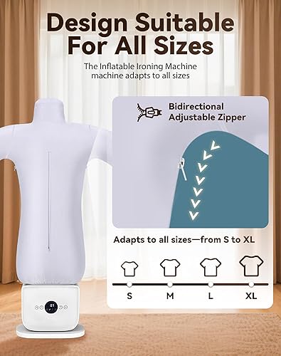 Miniatura 4 de Quickpress - Máquina de planchar automática oficial Quickpress, planchado rápido en 5 minutos, planchado inteligente manos libres, ajustes