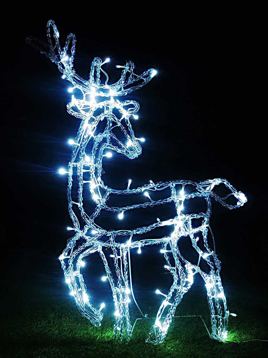 Dawsons Living 2D Standing Reindeer LED Light Up Outdoor Christmas