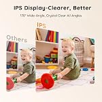 5" Moniteur de bébé Pas de Wi-Fi, Vision nocturne sans glow, Caméra bébé avec 1080P IPS Écran, Audio à deux voies, Surveillance de la température, 3X Zoom, Lullabies, Détection sonore, Cryptage sécurisé, 2026