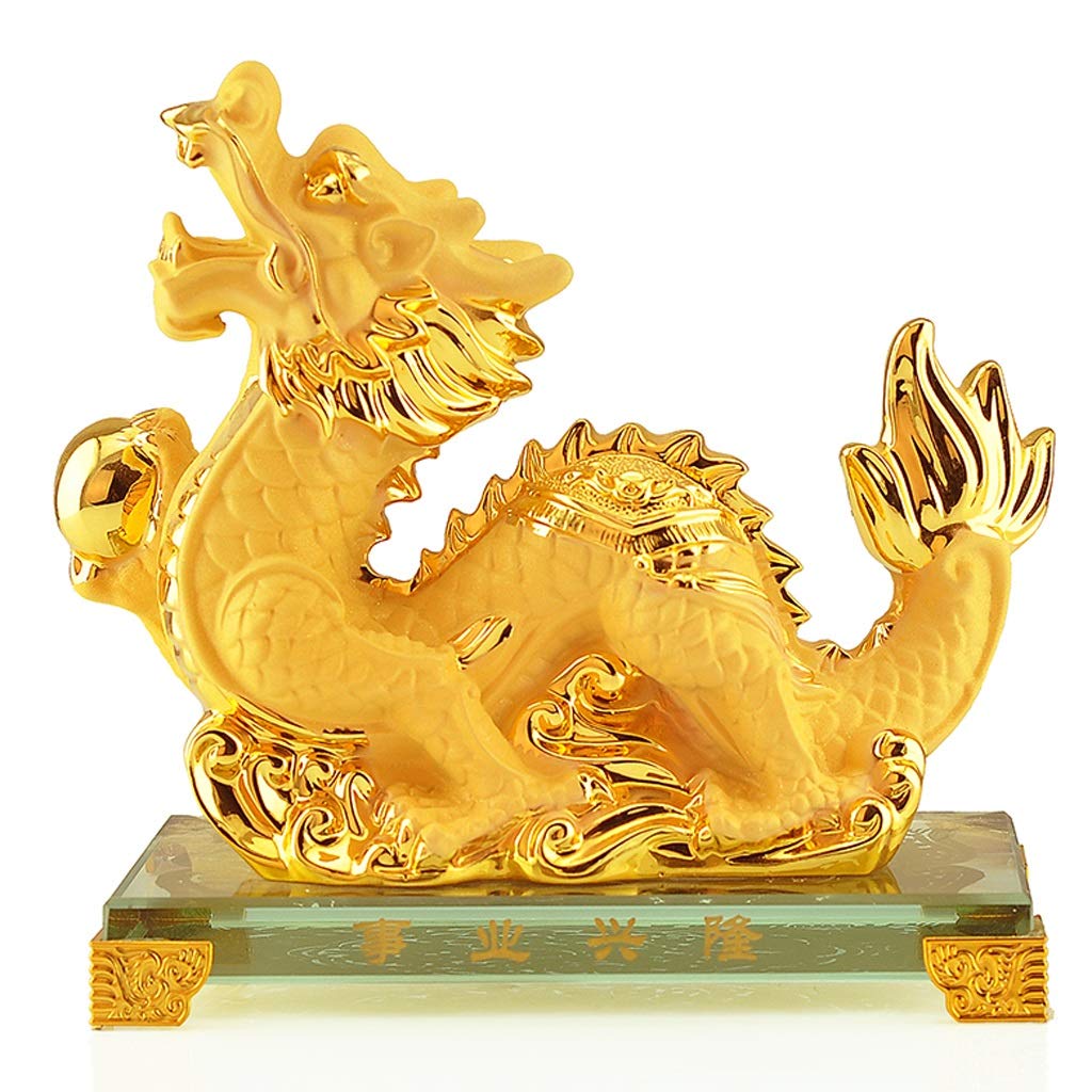 Statua cinese del feng shui scultura Feng Shui Kylin Ricchezza Prosperità Statua Decorazione della casa Regalo, Attira ricchezza e buona fortuna Feng Shui Decor Artigianato Accessori per la casa Sta