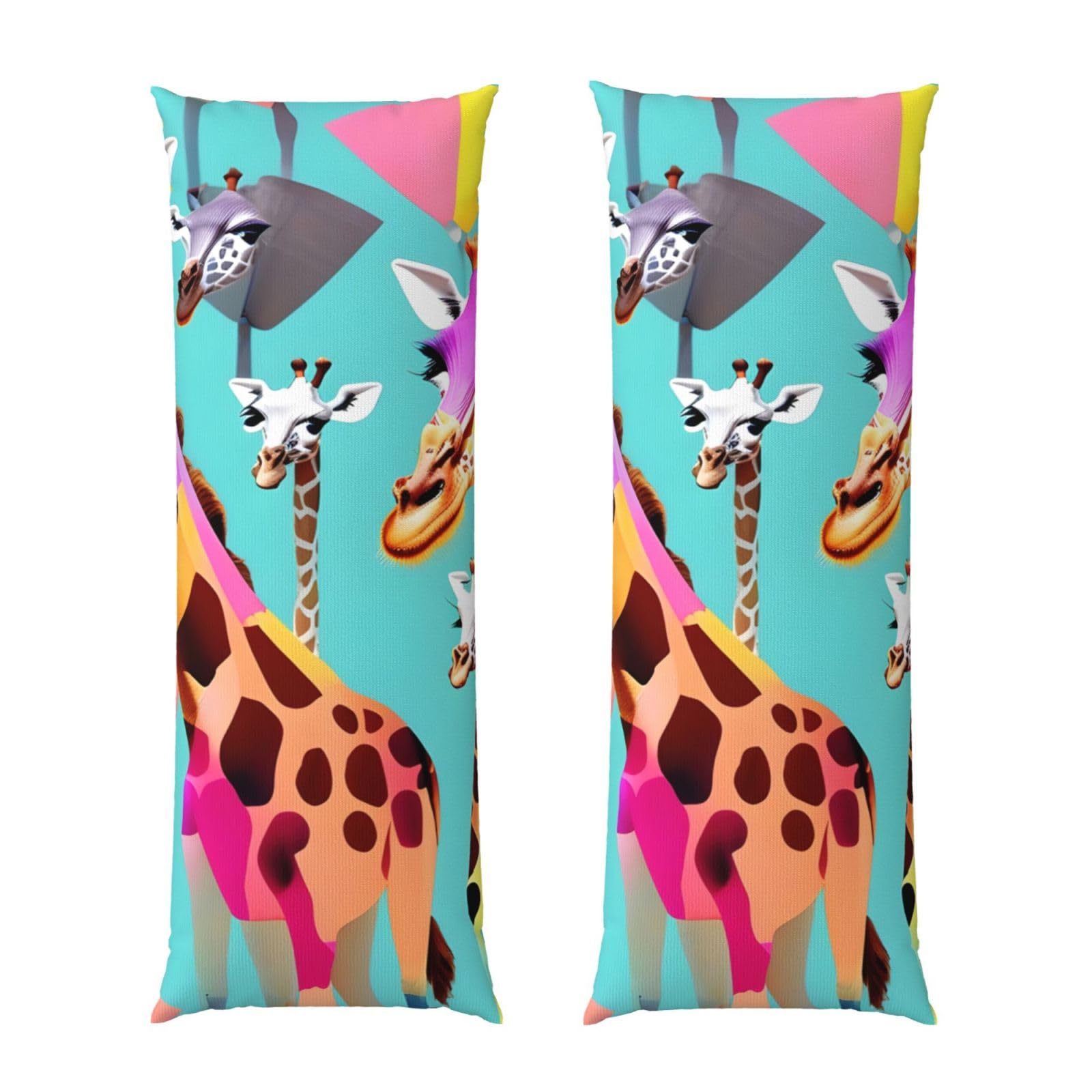 Housse de coussin girafe respirante pour éliminer l'inconfort