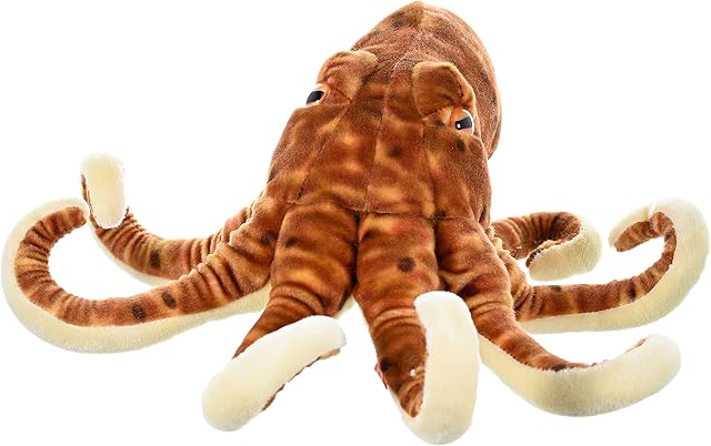 Wild Republic Octopus Plush Soft Toy, Cuddlekins Cuddly Toys, Gifts for Kids 30 cm