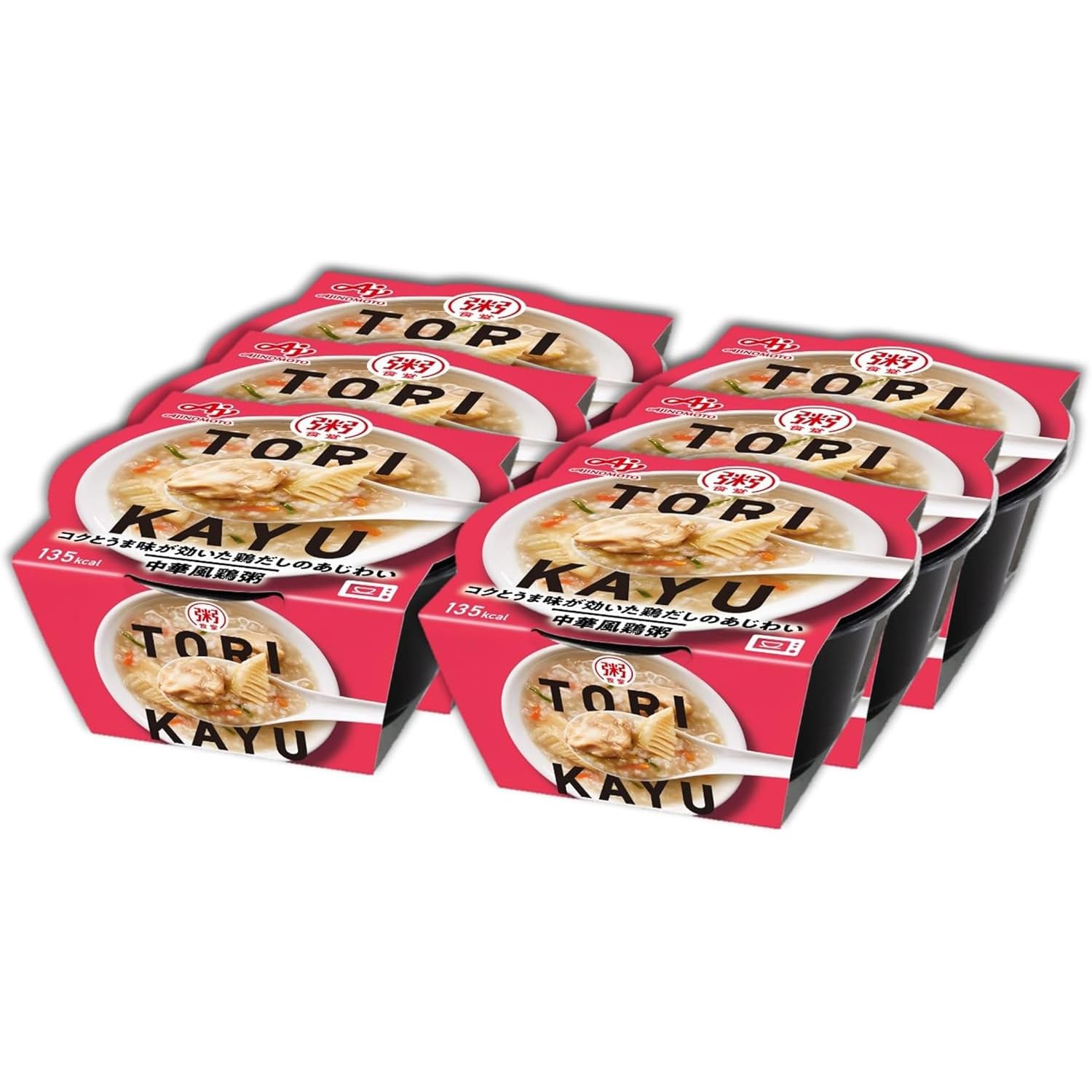 Amazon.co.jp: 味の素 粥食堂 中華風鶏粥 250gカップ×6 おかゆ レンジ