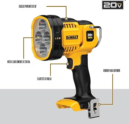 Miniatura 7 de DEWALT Luz de trabajo LED máxima 20V cabeza pivotante DCL043