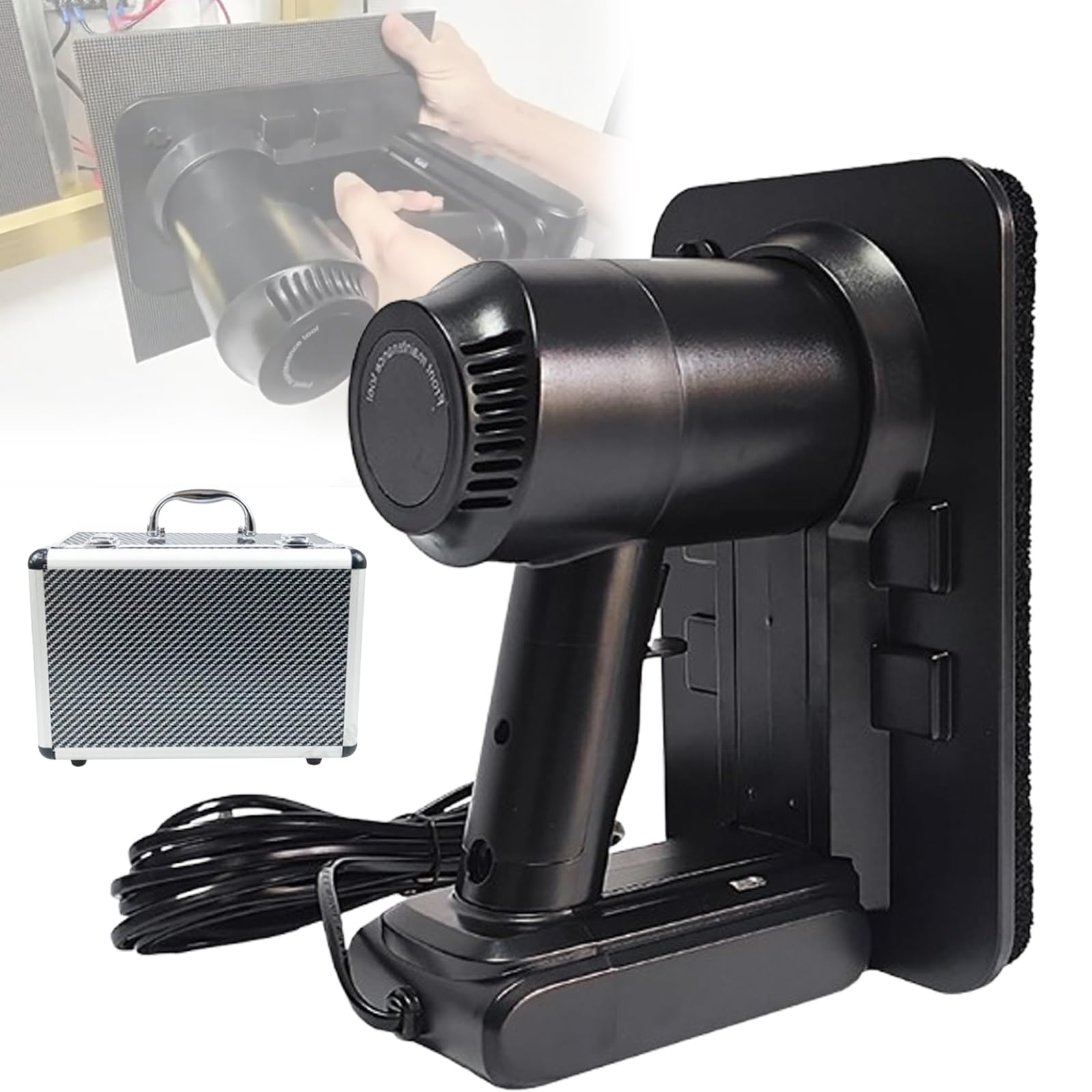 Eoweiot Electric Suction Cup, 350W Heavy Duty Vacuum Lifter, 66lb Load Capacity, 2 Gear Control for Lifting and Moving LED Panels