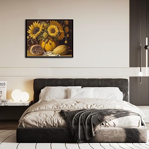 Miniatura 10 de Kit de pintura de diamantes de calabaza de Acción de Gracias de otoño, kit de arte de diamantes 5D de Acción de Gracias para adultos principiantes,